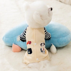 Autumn and winter Korean version of dog clothes cute cartoon four-legged clothes for small and medium-sized dogs Teddy puppy sweater cat clothing