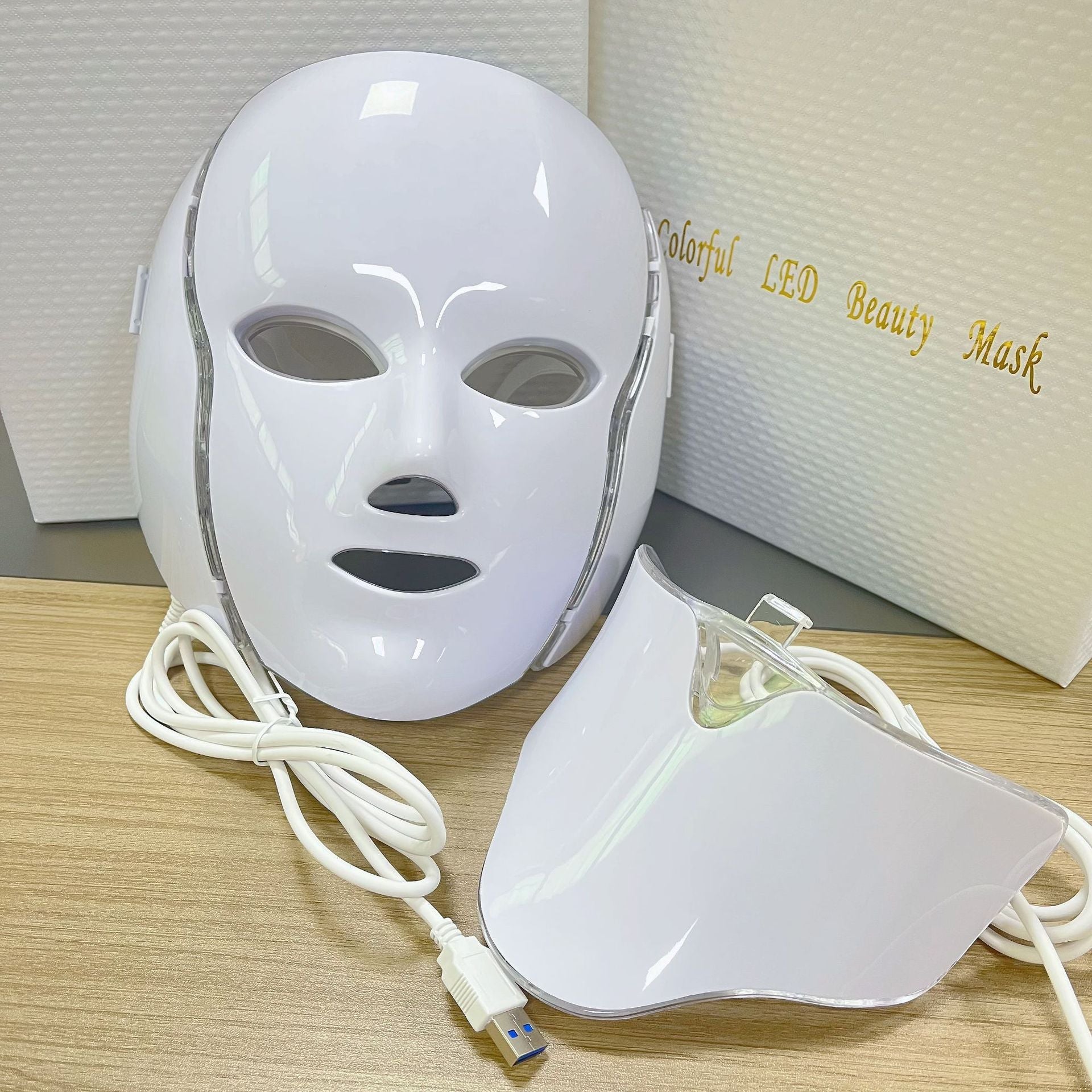 LED Facial Mask Therapy white