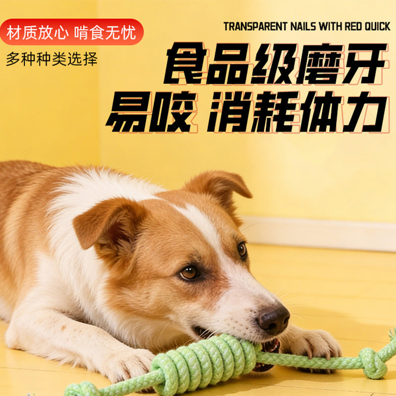 Durable Dog Chew Rope Toy – Teeth Cleaning & Tug of War Toy