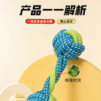 Durable Dog Chew Rope Toy – Teeth Cleaning & Tug of War Toy