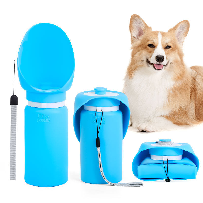 Portable Silicone Dog Water Bottle – Leak-Proof Travel Water Dispenser for Dogs