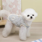 Bichon Frise Pet Clothes blue