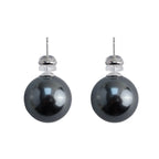 Bright pearl stud earrings Simple fashion geometric earrings