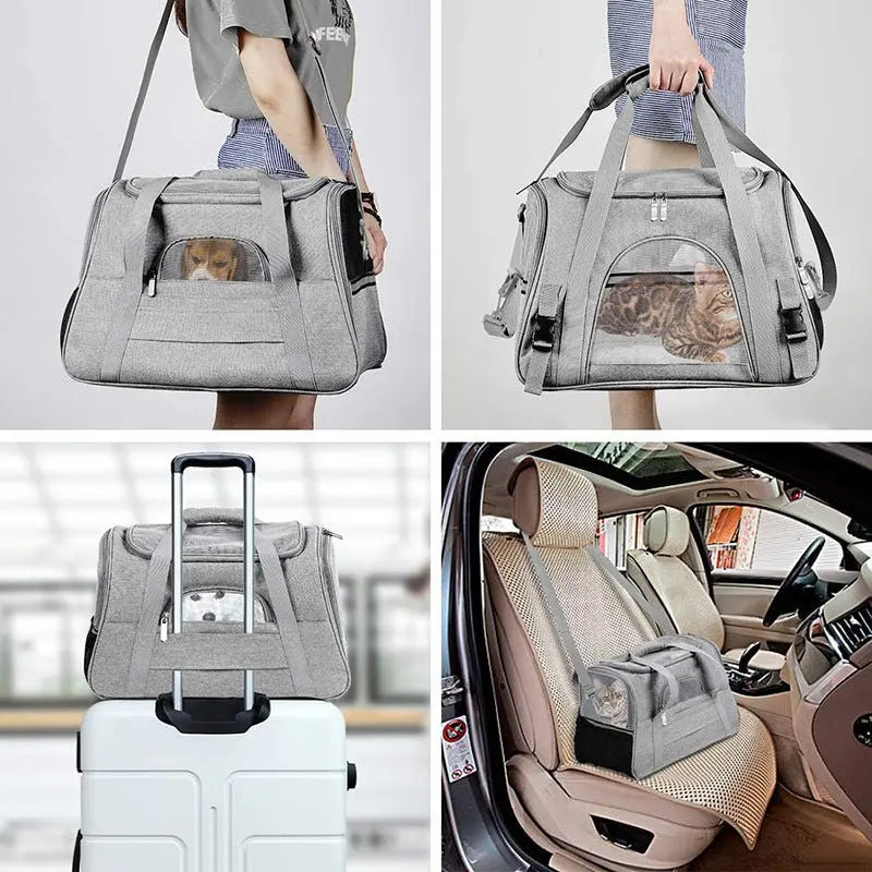 Cat bag portable cat backpack breathable small pet outing bag cat take-out portable pet bag outing portable bag
