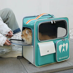 Cat bag portable cat backpack pet trolley case travel artifact dog large capacity cat box