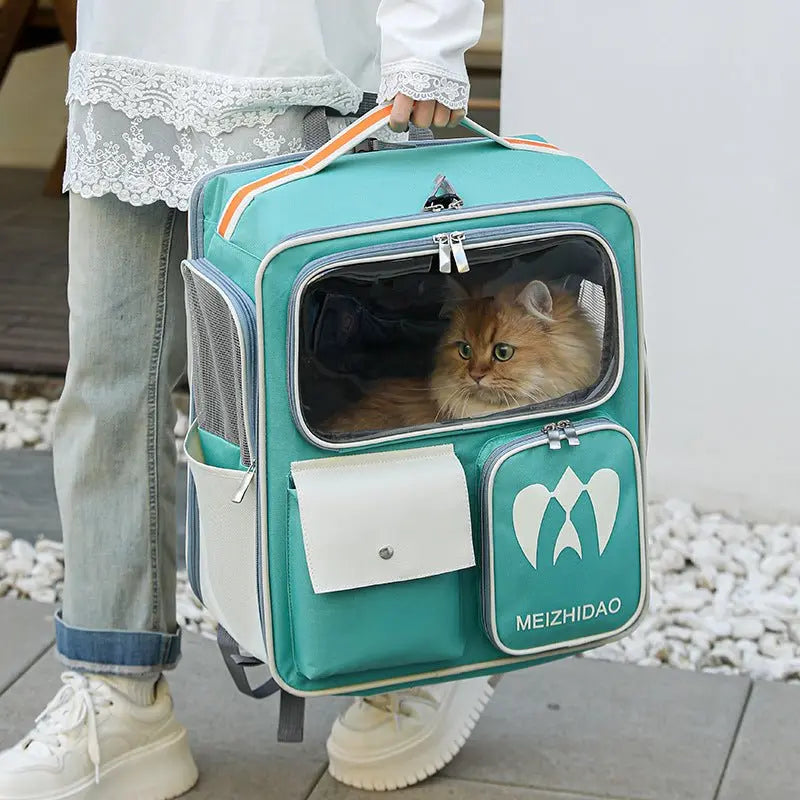 Cat bag portable cat backpack pet trolley case travel artifact dog large capacity cat box
