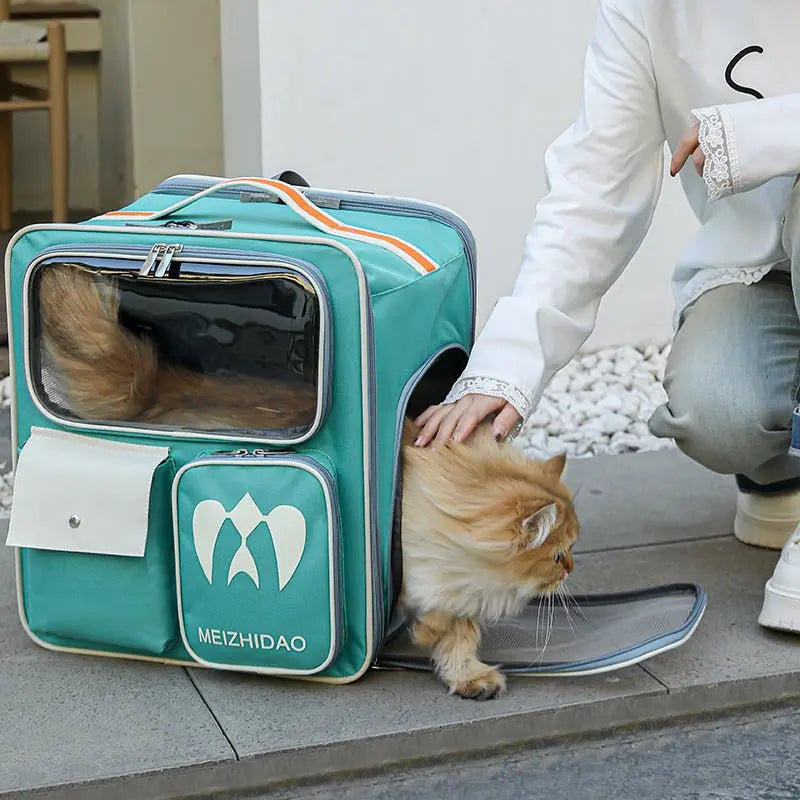 Cat bag portable cat backpack pet trolley case travel artifact dog large capacity cat box