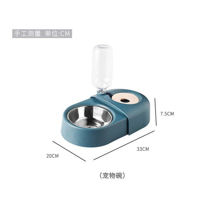 cat bowl double bowl automatic drinking water No Batteries Required cat water bowl,anti-knock over rice bowl, pet supplies.