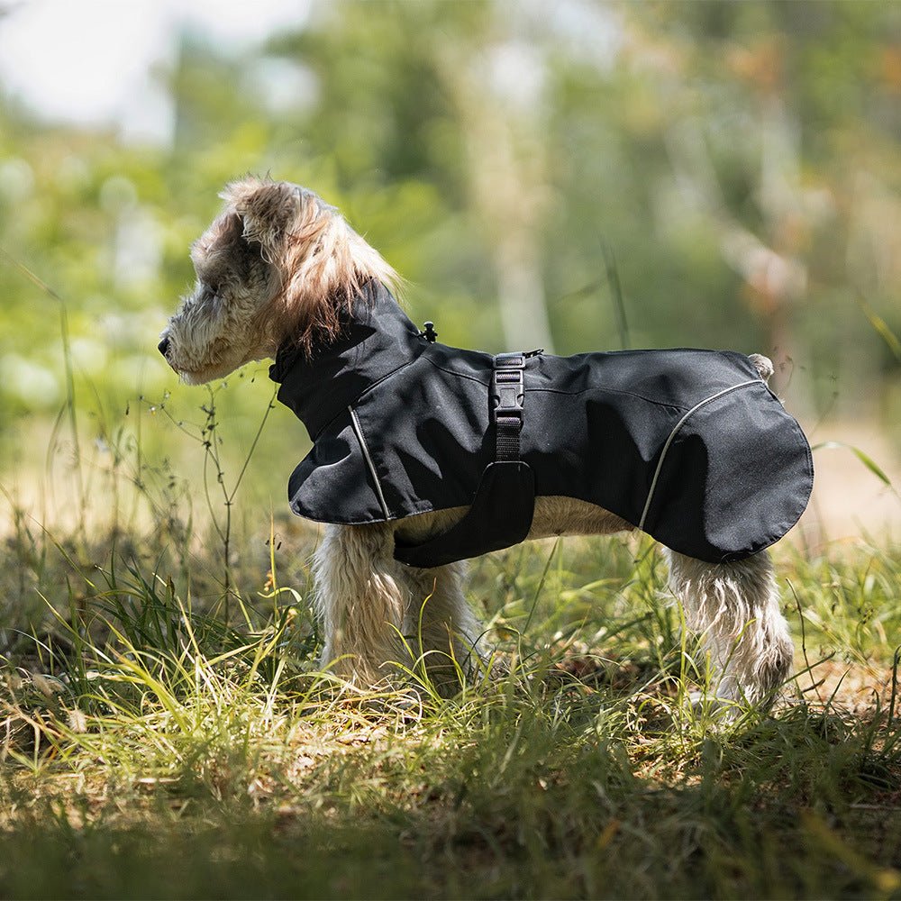 Dog Raincoat Medium and Small Dog poncho raincoat 黑色
