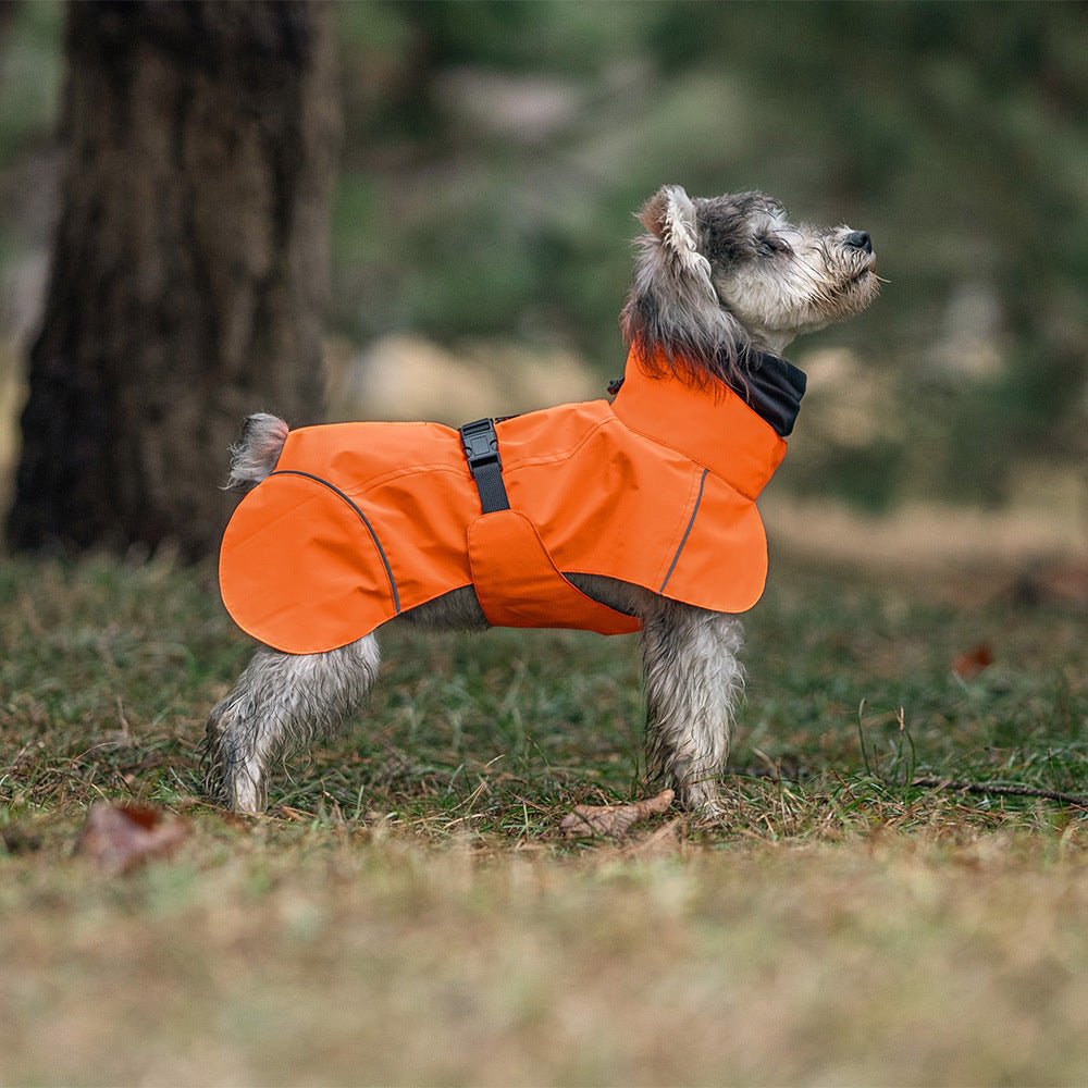 Dog Raincoat Medium and Small Dog poncho raincoat 橙酒