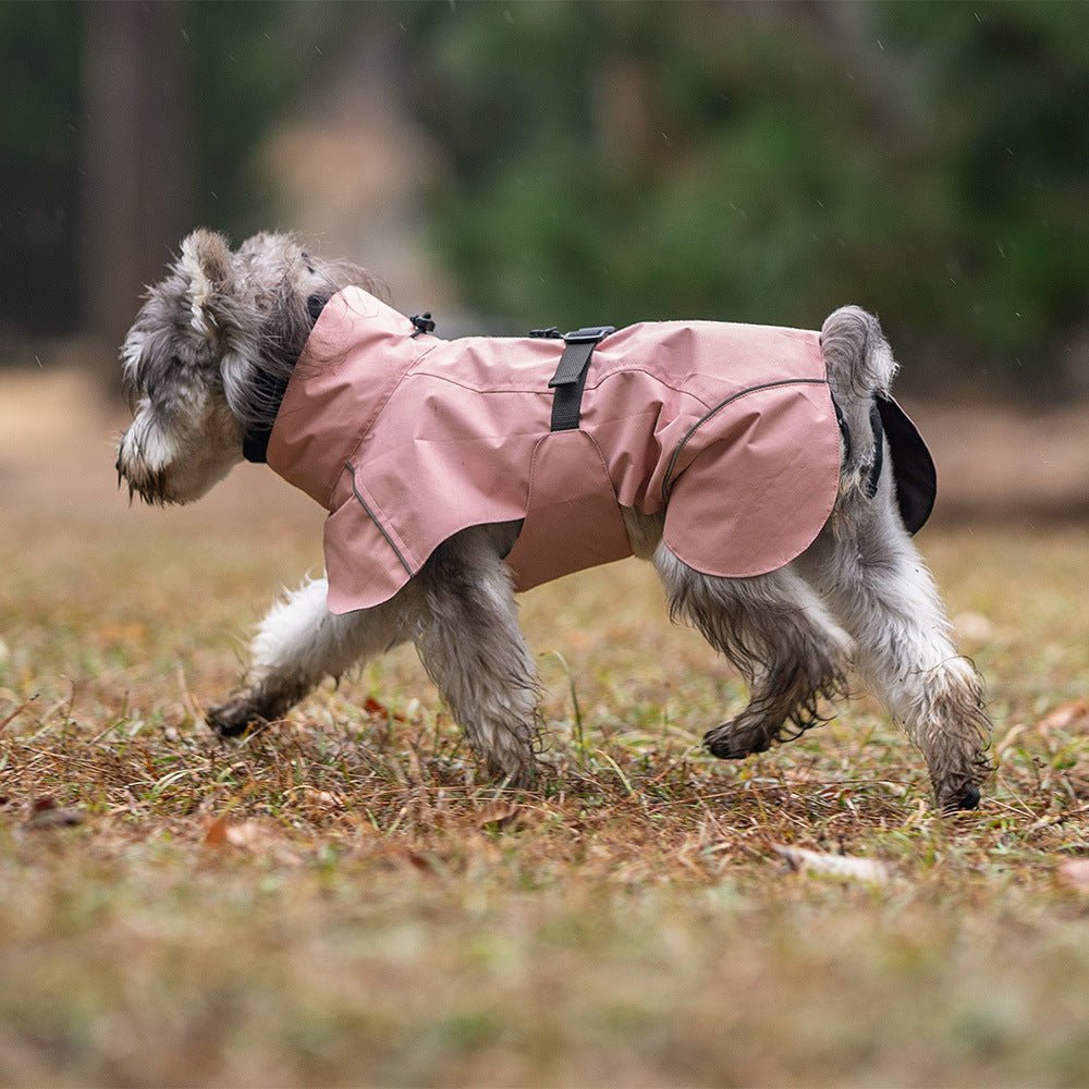 Dog Raincoat Medium and Small Dog poncho raincoat 粉红色