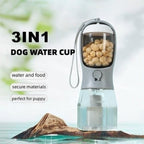 Dog Water Cup Drinking Food Garbage Bag Three-in-one Portable