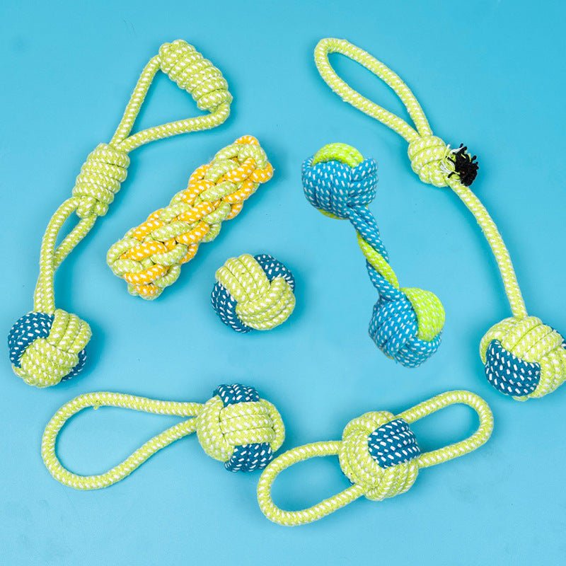 Durable Dog Chew Rope Toy – Teeth Cleaning & Tug of War Toy - beotariky