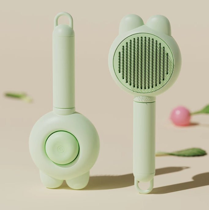 Pet hair removal brush green