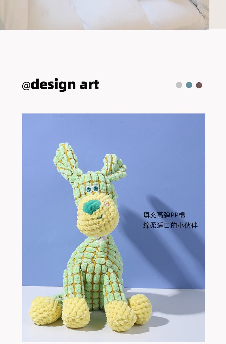 Pet Toy Dog Chew Sound Toy Funny Donkey Durable Chew Toy Pet Plush Toy Interactive Dog Toy