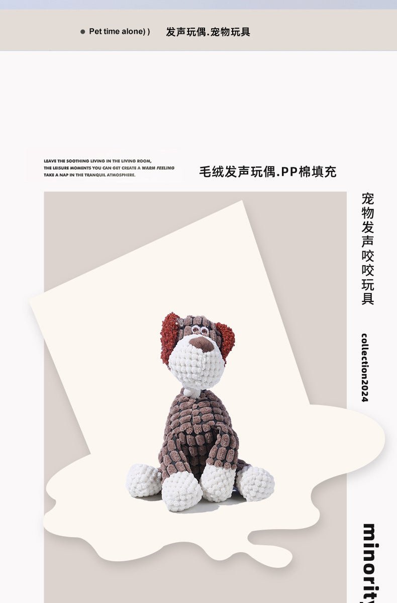 Pet Toy Dog Chew Sound Toy Funny Donkey Durable Chew Toy Pet Plush Toy Interactive Dog Toy