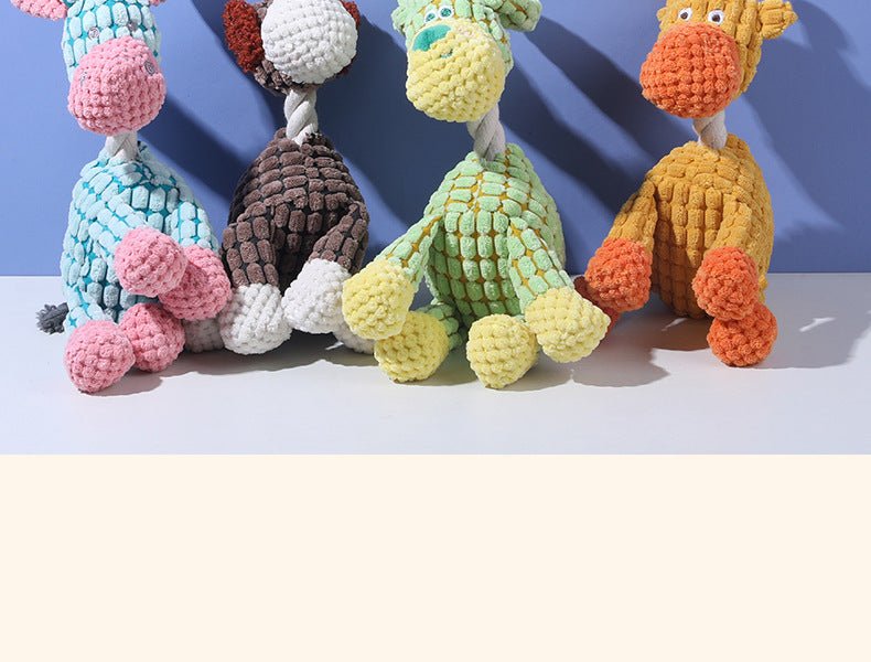 Pet Toy Dog Chew Sound Toy Funny Donkey Durable Chew Toy Pet Plush Toy Interactive Dog Toy