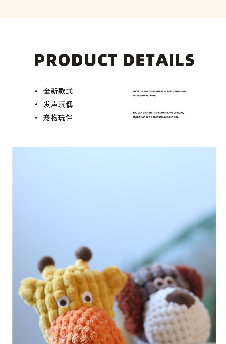 Pet Toy Dog Chew Sound Toy Funny Donkey Durable Chew Toy Pet Plush Toy Interactive Dog Toy