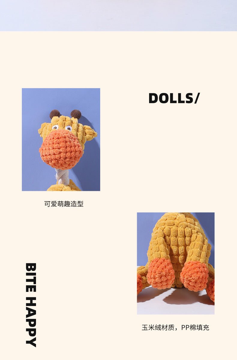 Pet Toy Dog Chew Sound Toy Funny Donkey Durable Chew Toy Pet Plush Toy Interactive Dog Toy