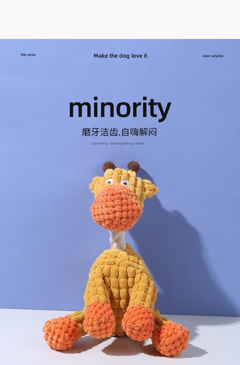 Pet Toy Dog Chew Sound Toy Funny Donkey Durable Chew Toy Pet Plush Toy Interactive Dog Toy