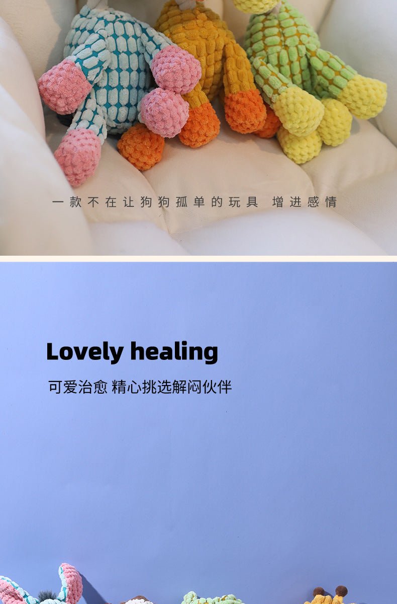 Pet Toy Dog Chew Sound Toy Funny Donkey Durable Chew Toy Pet Plush Toy Interactive Dog Toy