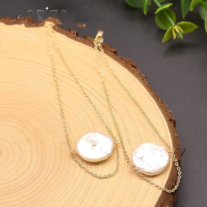 White Natural Water Pearl Baroque Pearl White